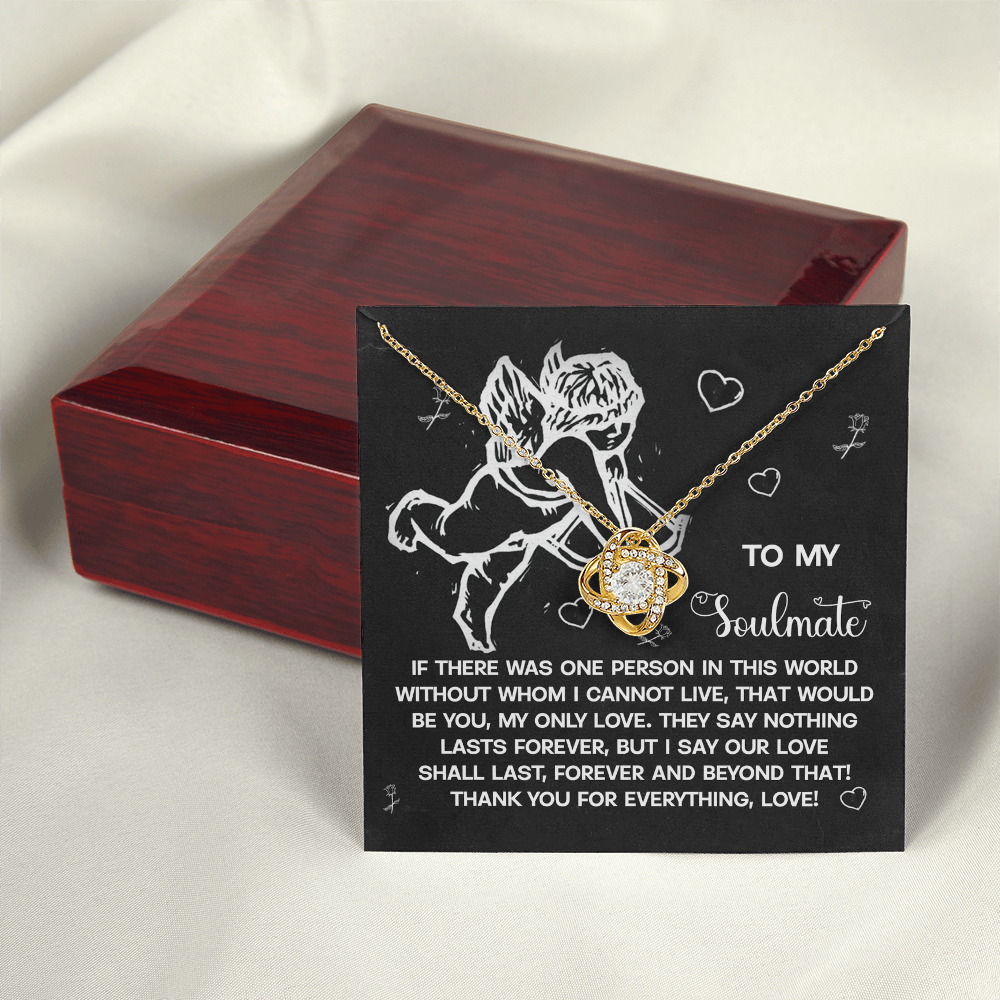 To My Soulmate Necklace, Valentine's Day Gifts, Valentine's Day Gifts For Women, Soulmate Necklace Women, Unique Valentine Gifts For Her