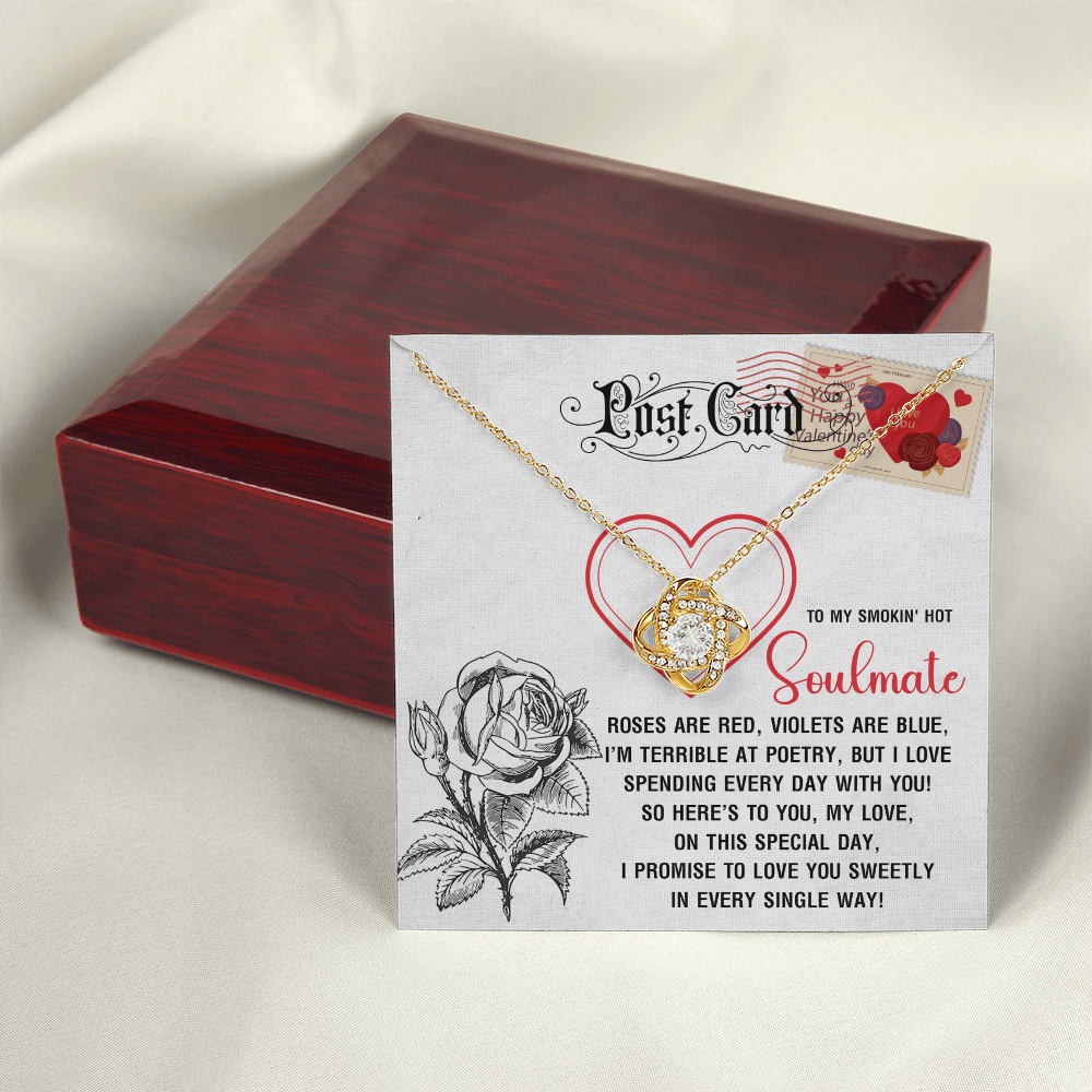 To My Smokin' Hot Soulmate Necklace, San Valentine Gift For Her, Valentine Presents For Women, Soulmate Gifts For Her, Valentine Gifts For Women