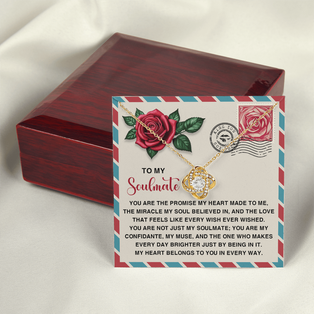 To My Soulmate Necklace, Unique Valentine Gifts For Her, Valentine's Day Necklace For Her, To My Wife Valentine's Day Gift, San Valentine Gift For Her
