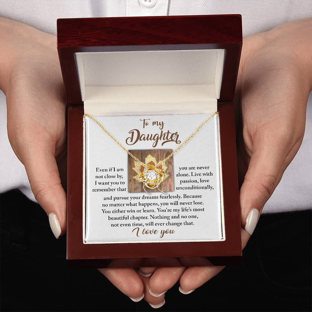 To My Daughter Necklace From Mom, Gifts For Daughter From Dad, To My Daughter Necklace Love Dad