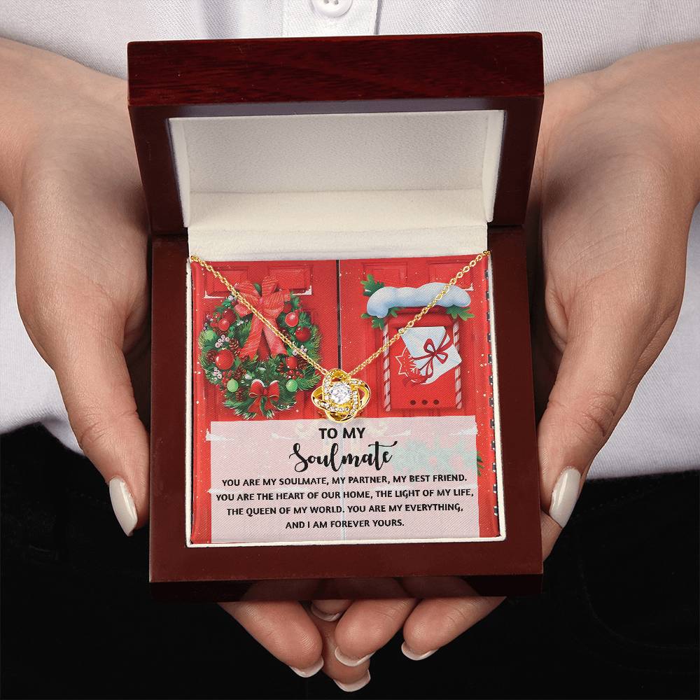 To My Soulmate Necklace, Christmas Gifts For My Wife, Funny Christmas Gift For Wife, Soulmate Gifts For Her, Christmas For Wife