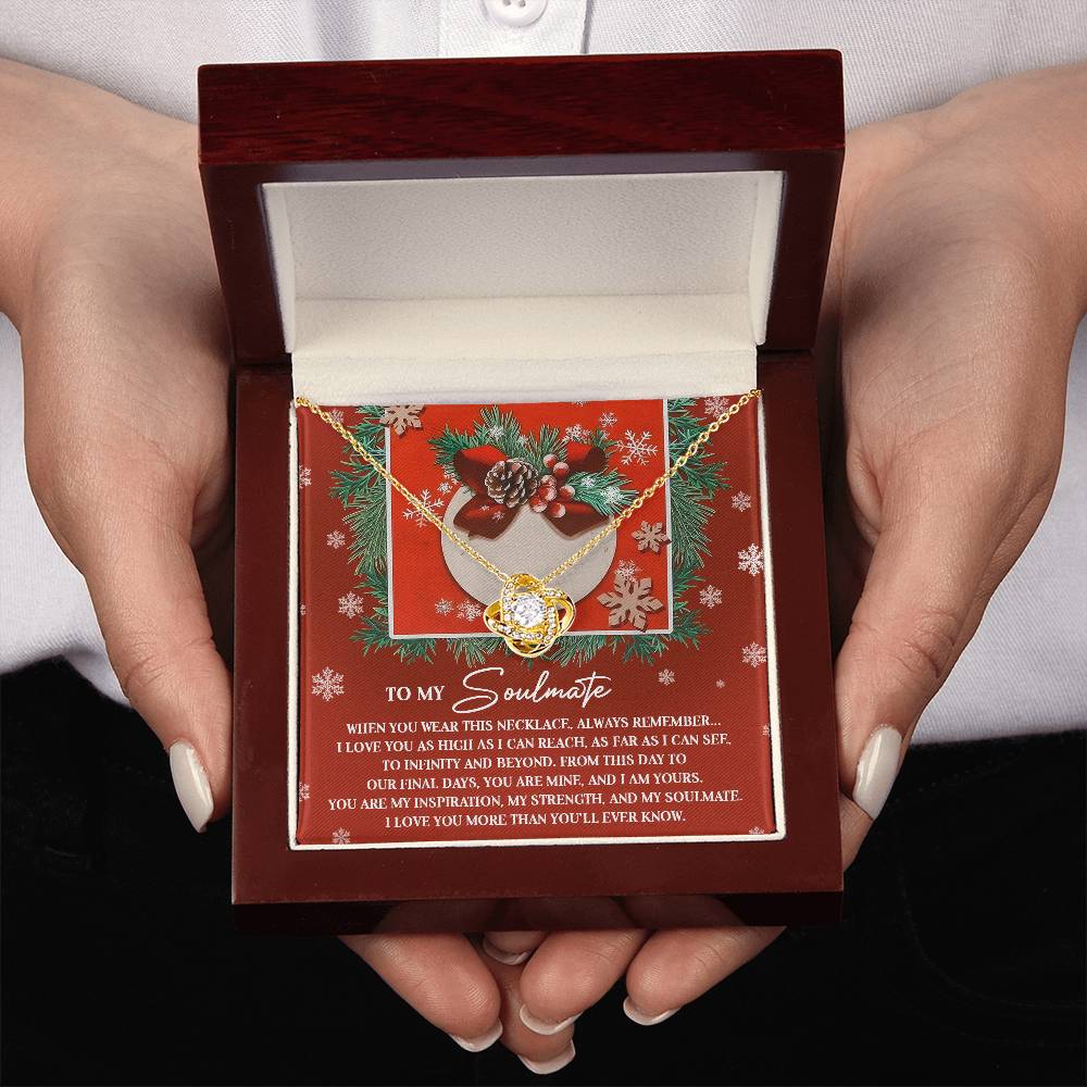 To My Soulmate Necklace, Christmas Gifts For Your Wife, Gifts For My Girlfriend For Christmas, Wife Christmas Gift Ideas
