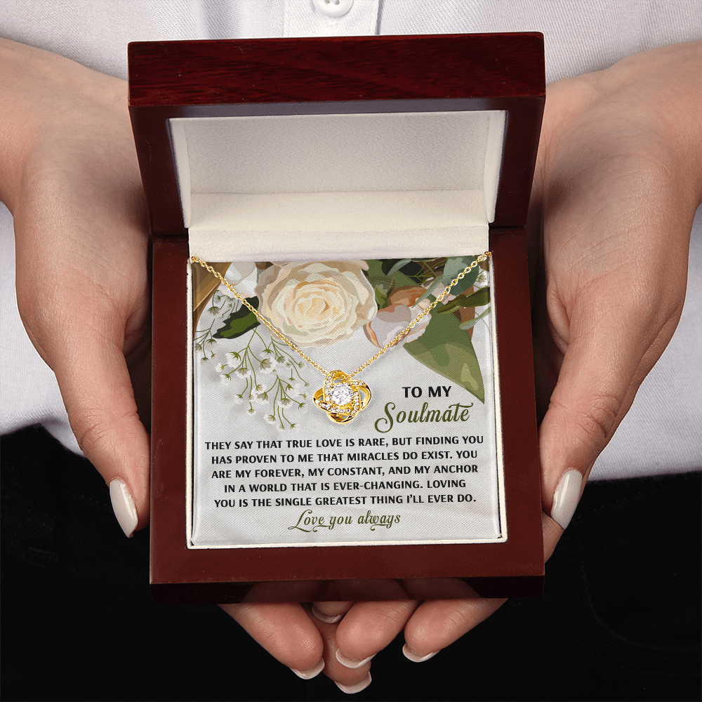 To My Soulmate Necklace, Best Presents For Girlfriend, Valentine Gifts For Wife, Mother's Day Gift For My Girlfriend, Best Gifts For My Girlfriend