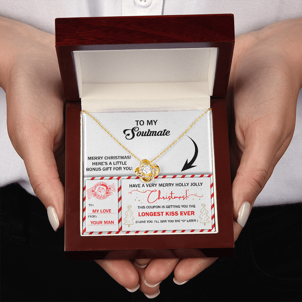 To My Soulmate Necklace For Women Funny, Christmas Gift For Girlfriend, Special Christmas Gift For My Wife, Christmas Presents For Gf