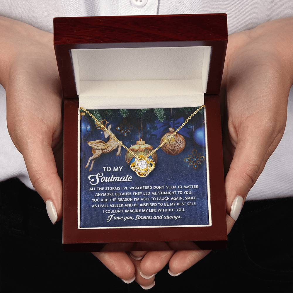 To My Soulmate Necklace, Christmas Gifts For Wife, Gifts For Husband From Wife Unique Christmas, Wife Christmas Gift, Christmas For Wife