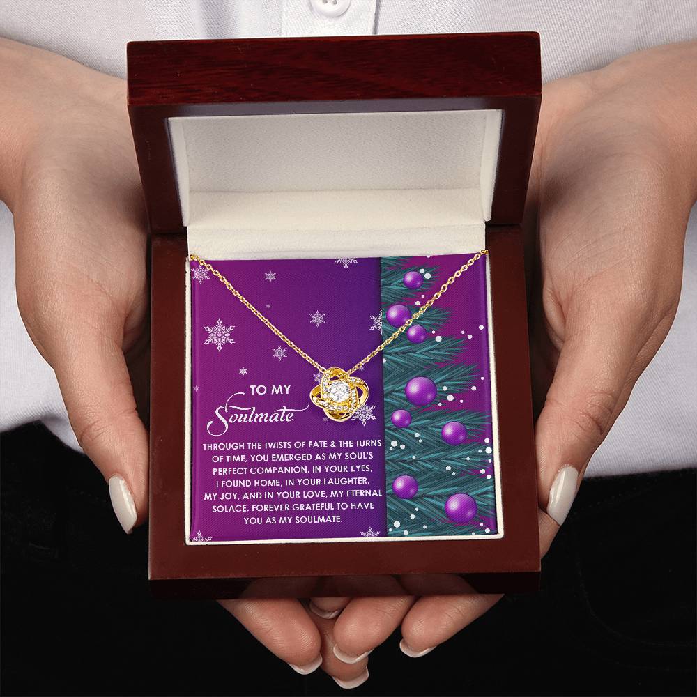 To My Soulmate Necklace, Christmas Gift For Wives, Christmas Present For Girlfriend, My Soulmate Gifts For Her