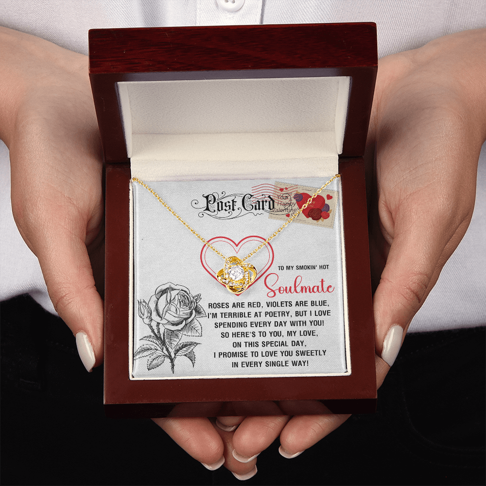 To My Smokin' Hot Soulmate Necklace, San Valentine Gift For Her, Valentine Presents For Women, Soulmate Gifts For Her, Valentine Gifts For Women