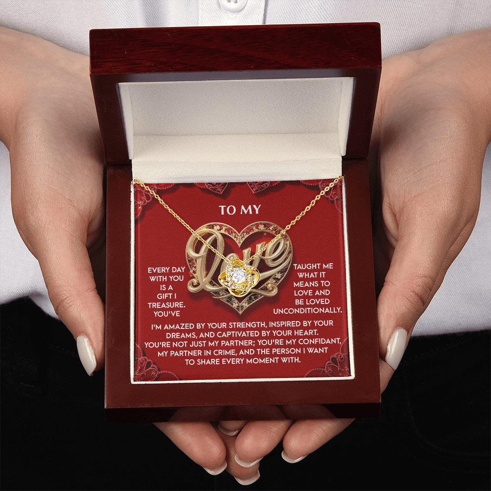 To My Love Necklace, Valentine Gift For My Wife, Unique Valentine Gifts For Her, Best Valentine Gifts For Wife, Promise Necklace For Girlfriend