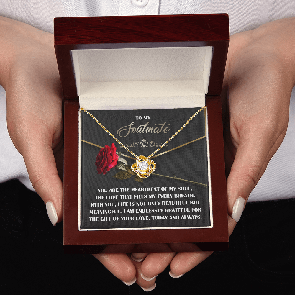 To My Soulmate Necklace, Valentine Gift For Wife, Great Valentine Gifts For Her, Valentine's Gift For Wife, Best Valentine Gift For Wife