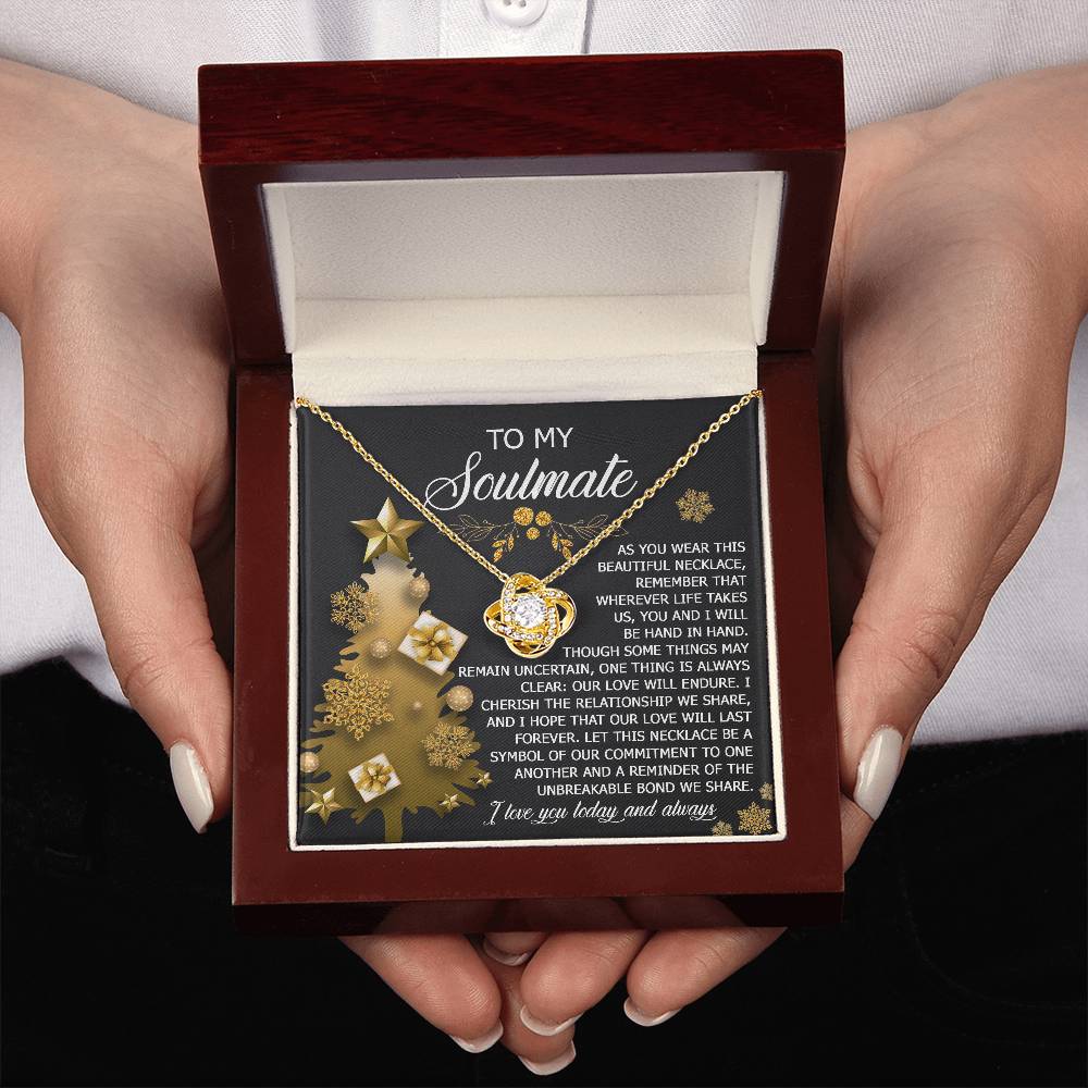 To My Soulmate Necklace, Soulmate Gifts For Her, Wife Christmas Gifts, Girlfriend Christmas Necklace, Christmas Presents Women