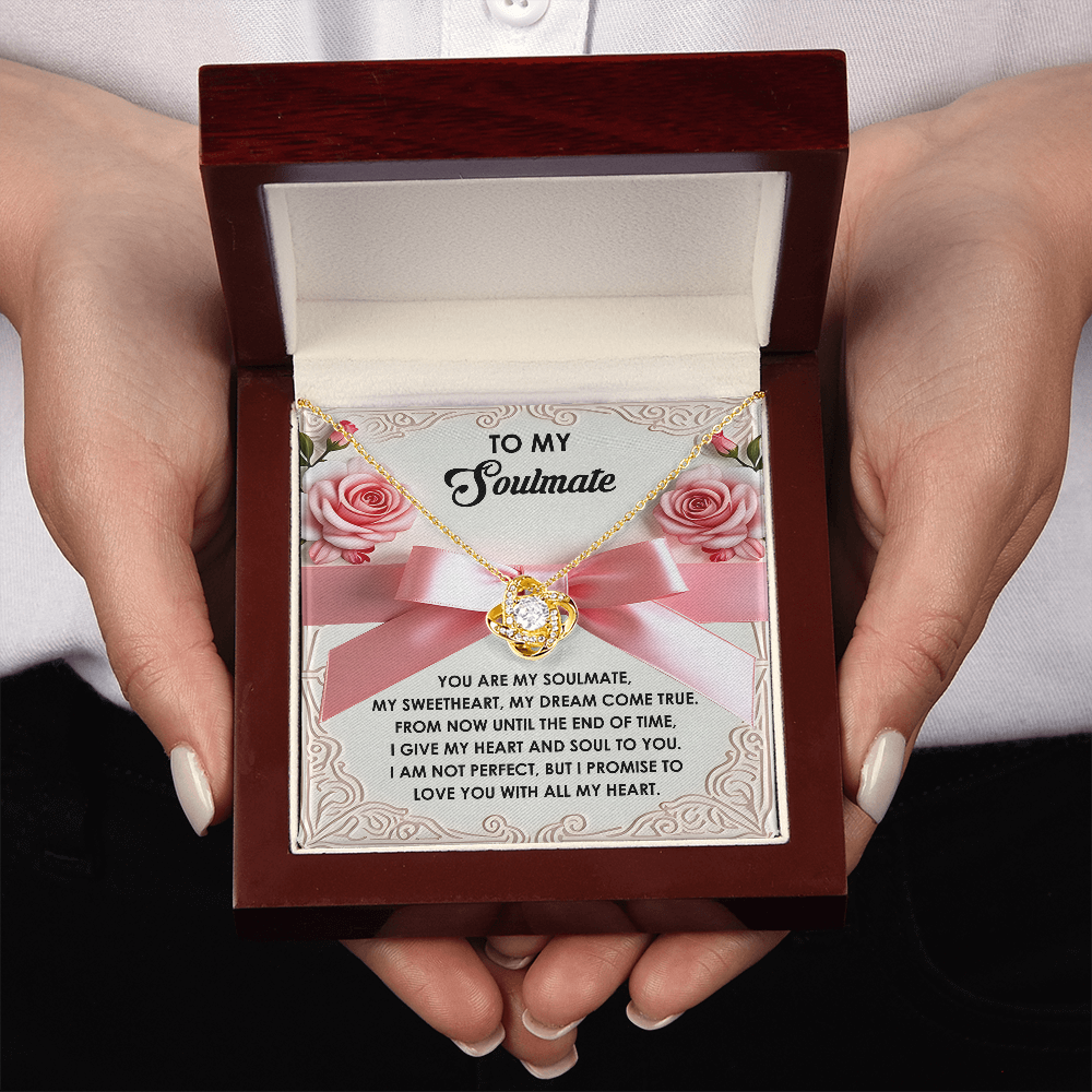To My Soulmate Necklace, Valentine's For Her, Valentine Necklaces For Women, Valentine Day For Wife, Unique Valentine Gifts For Her