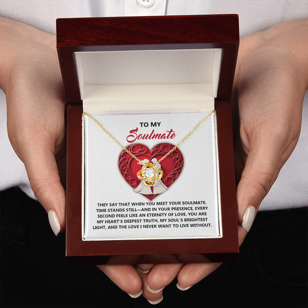 To My Soulmate Necklace, Gifts For Girlfriend Unique, Best Valentine Gift For Wife, Love Necklace For Girlfriend, Valentines Necklace For Girlfriend