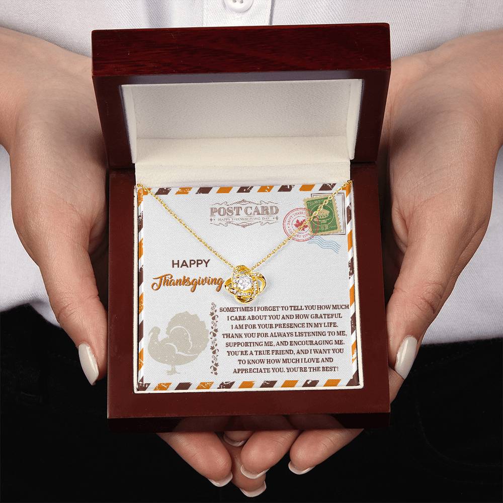 Express Your Gratitude This Thanksgiving With A Love Knot Necklace – The Perfect Gift To Celebrate The Unbreakable Bond With Women, Moms, Daughters, And Loved Ones