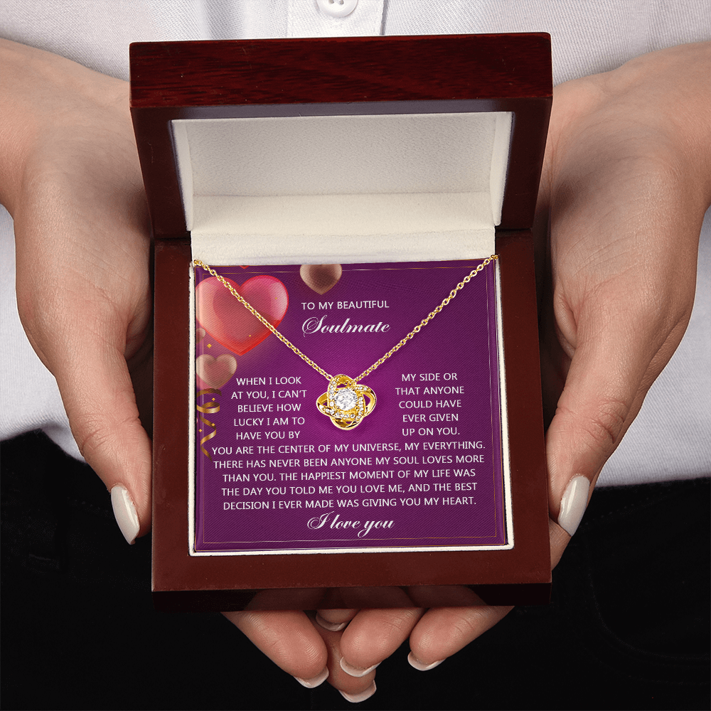 To My Beautiful Soulmate Necklace, Best Valentine Gifts For Wife, To My Wife Valentine's Day Gift, Valentine Birthday Gifts, Gifts For Soulmate