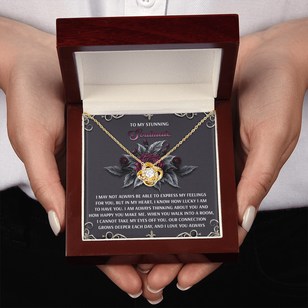 To My Stunning Soulmate Necklace, Cute Necklace For Girlfriend, Soulmate Gifts For Women, Valentine Presents For Womenromantic Stuff For Girlfriend