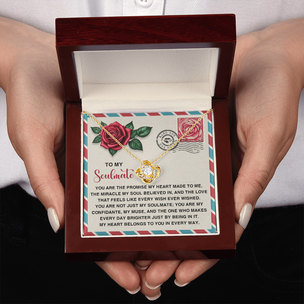 To My Soulmate Necklace, Unique Valentine Gifts For Her, Valentine's Day Necklace For Her, To My Wife Valentine's Day Gift, San Valentine Gift For Her