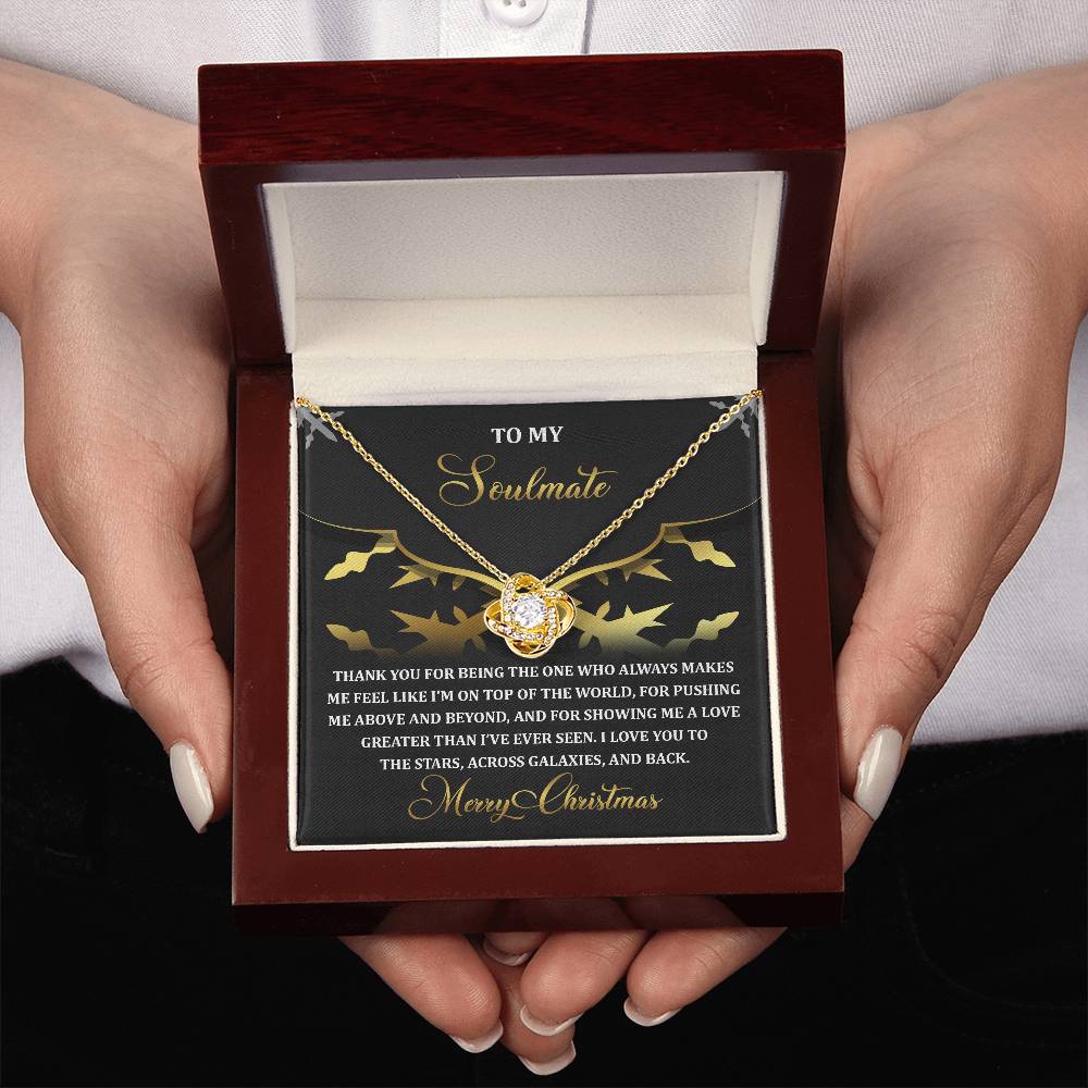 To My Soulmate Necklace, Christmas Gifts For Girlfriend, Christmas Presents For Wife, Soulmate Necklace For Women
