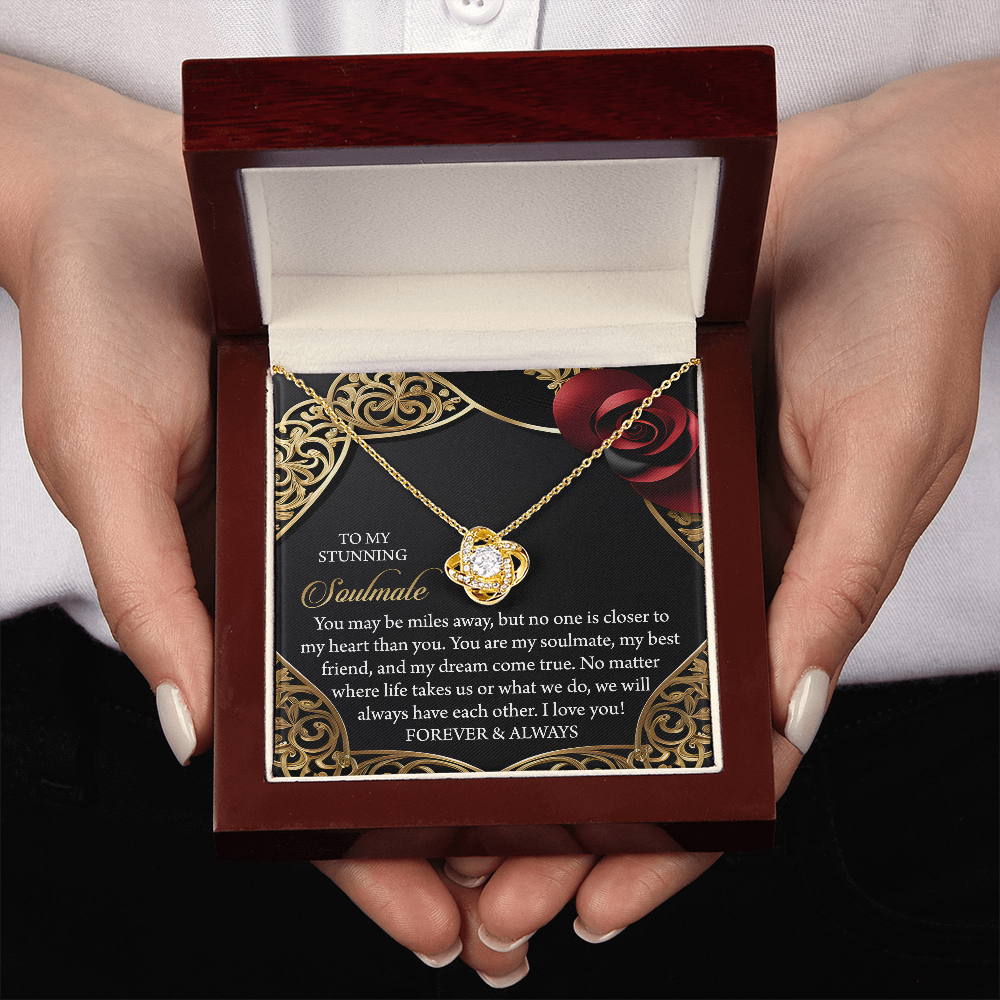 To My Stunning Soulmate Necklace, Valentine Gift For My Wife, Valentine's Gifts For Wife, Valentine Gifts For Her Romantic, Valentine's Day Gifts