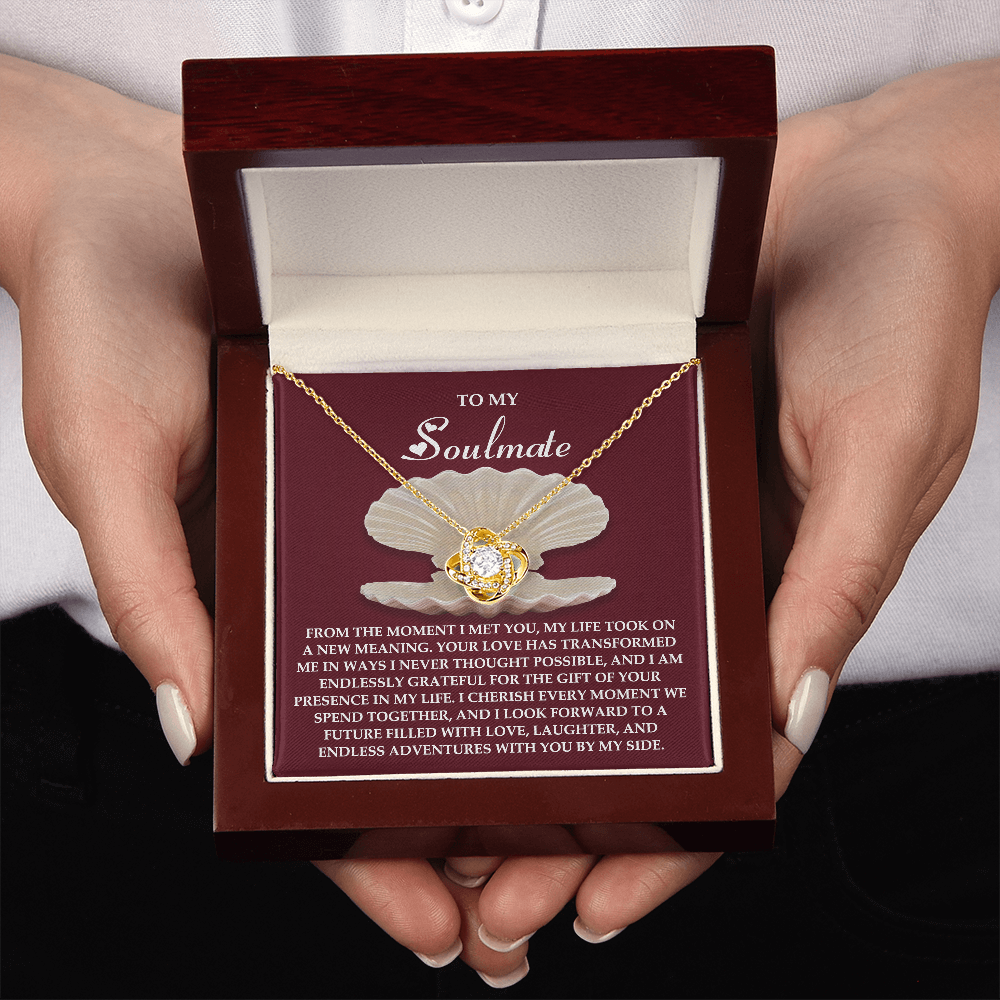 To My Soulmate Necklace, Necklace For Valentine's Day, Valentine Gifts For My Wife, Women's Valentine's Day Gifts, Valentine Gifts For Her