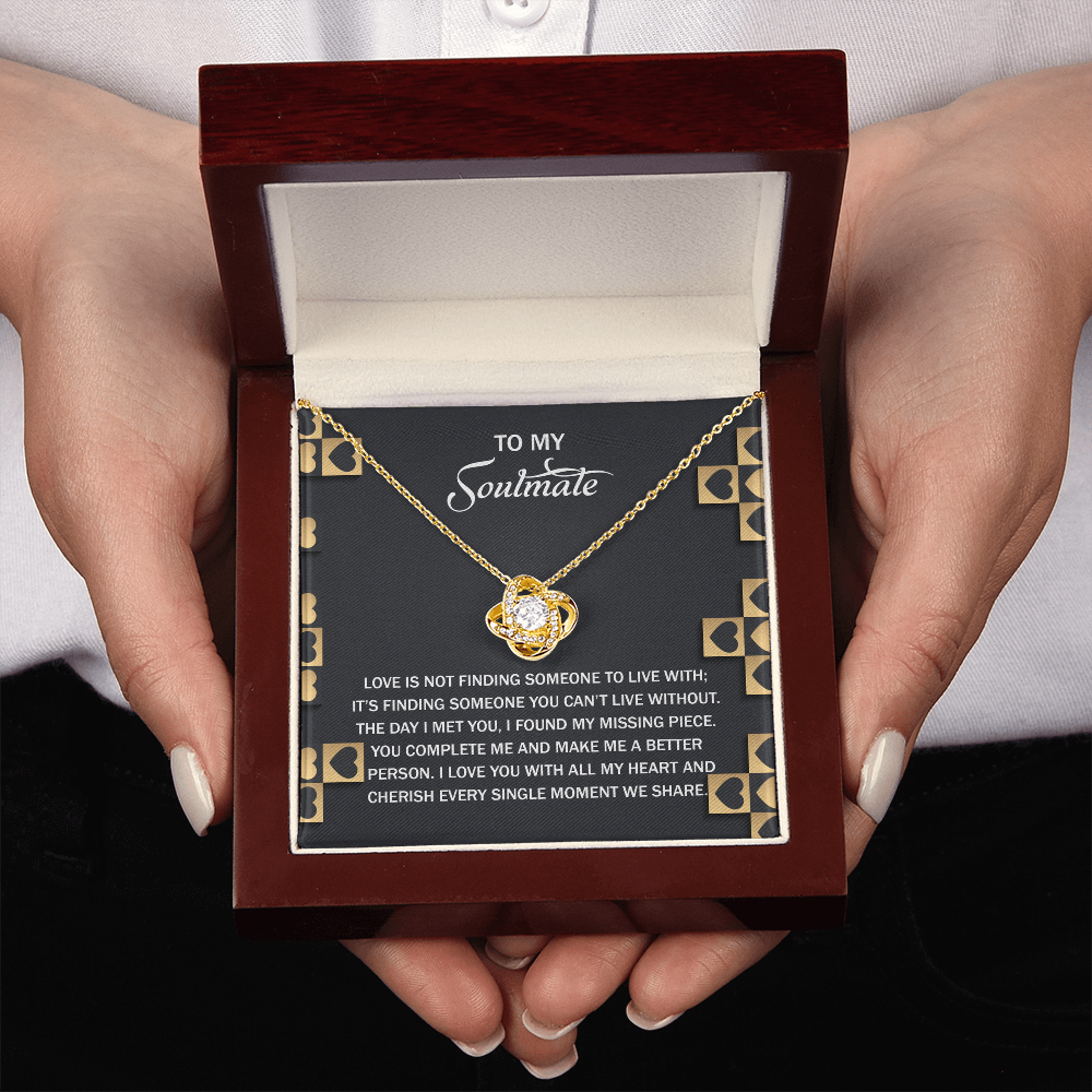 To My Soulmate Necklace, Valentine Gift For Wife, Valentine Card For Wife Romantic, My Soulmate Gifts For Her, Valentine's Gifts For Wife