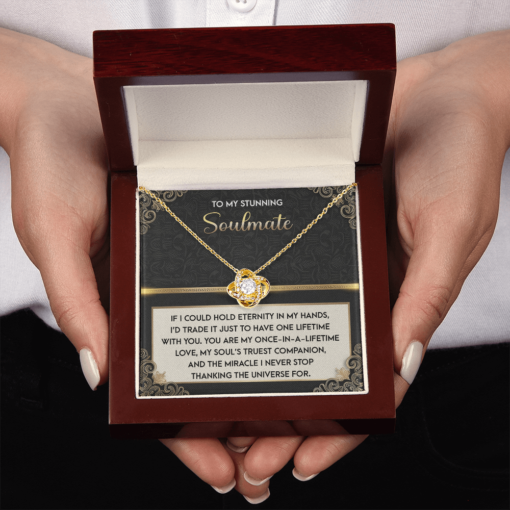 To My Stunning Soulmate Necklace, Best Valentine Gift For Wife, Valentine Gift Ideas For Her, Valentine Necklaces For Women, Wife Valentine Gift