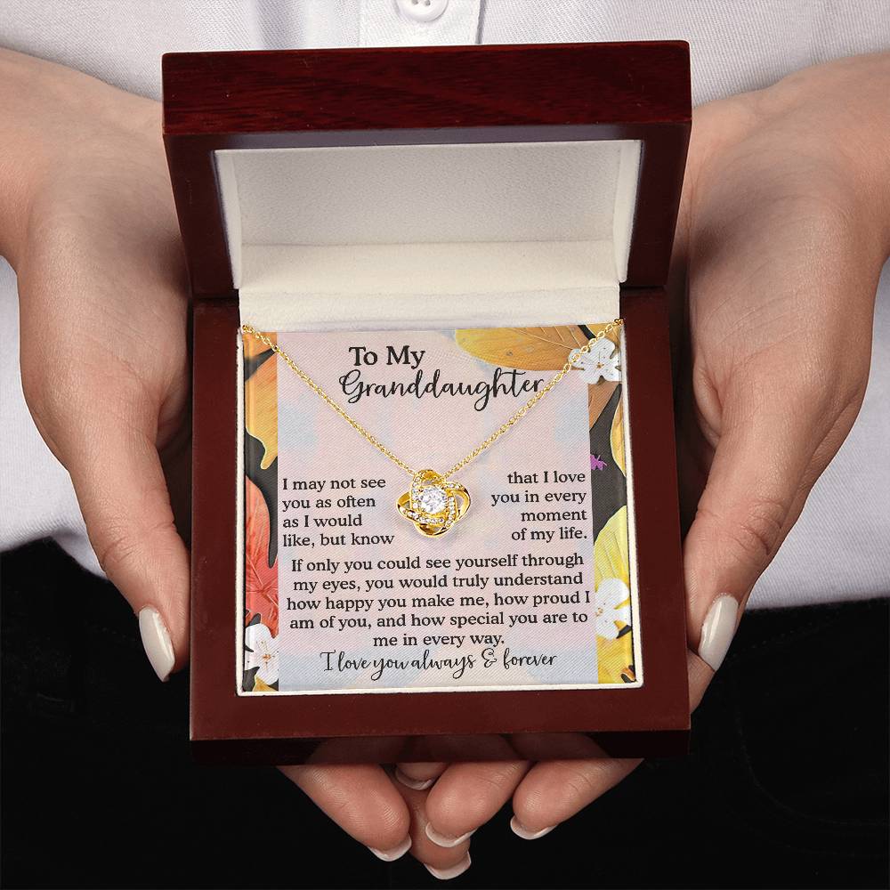 To My Granddaughter Necklace, Necklaces For Granddaughters, Granddaughter Valentine Gift, Gifts For 18 Year Old Granddaughter, Granddaughter From Grandpa