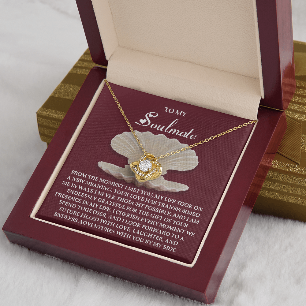 To My Soulmate Necklace, Necklace For Valentine's Day, Valentine Gifts For My Wife, Women's Valentine's Day Gifts, Valentine Gifts For Her