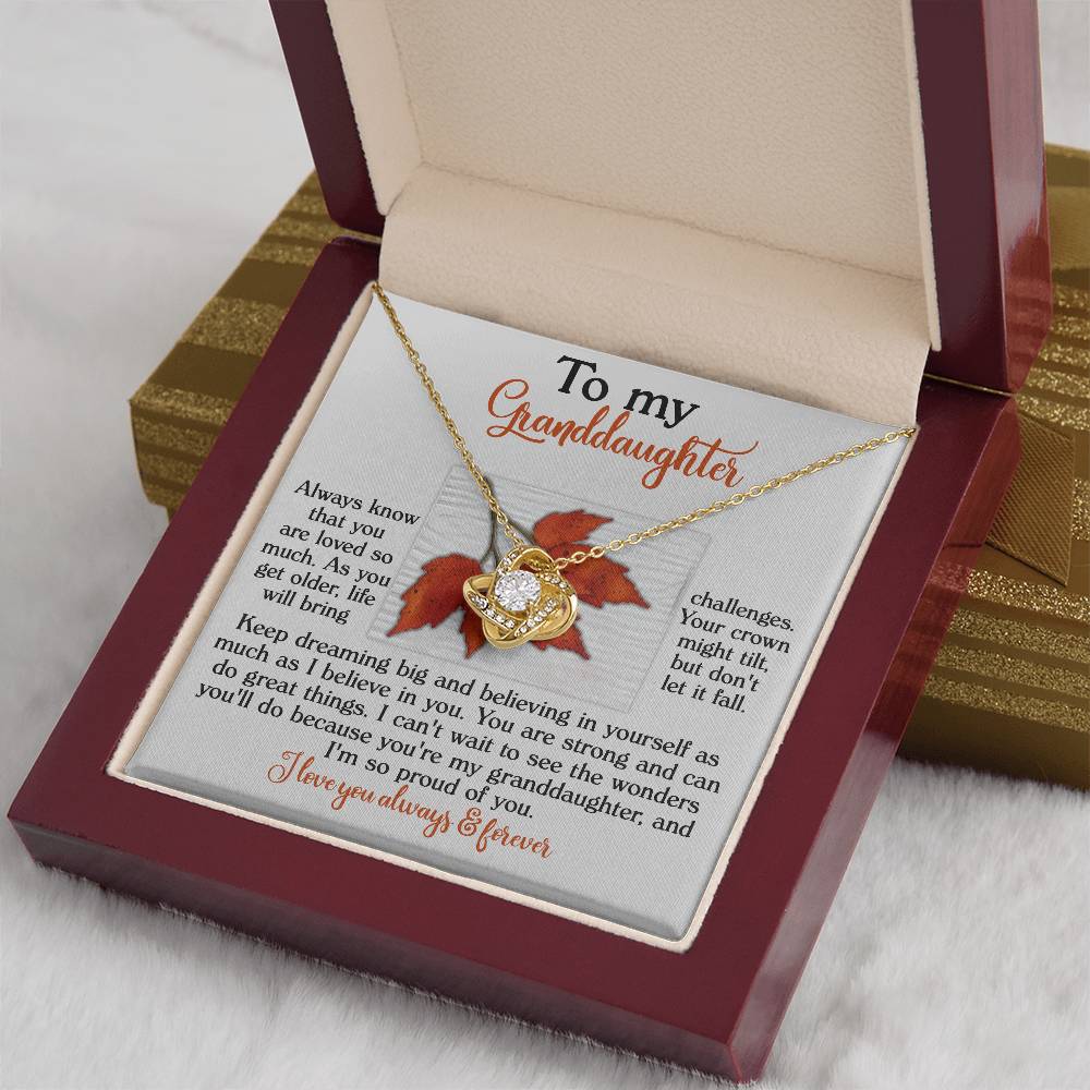 To My Granddaughter Necklace, Gifts Valentines Day For Granddaughter, Grandmother Granddaughter Necklace, Papa Necklace For Granddaughter