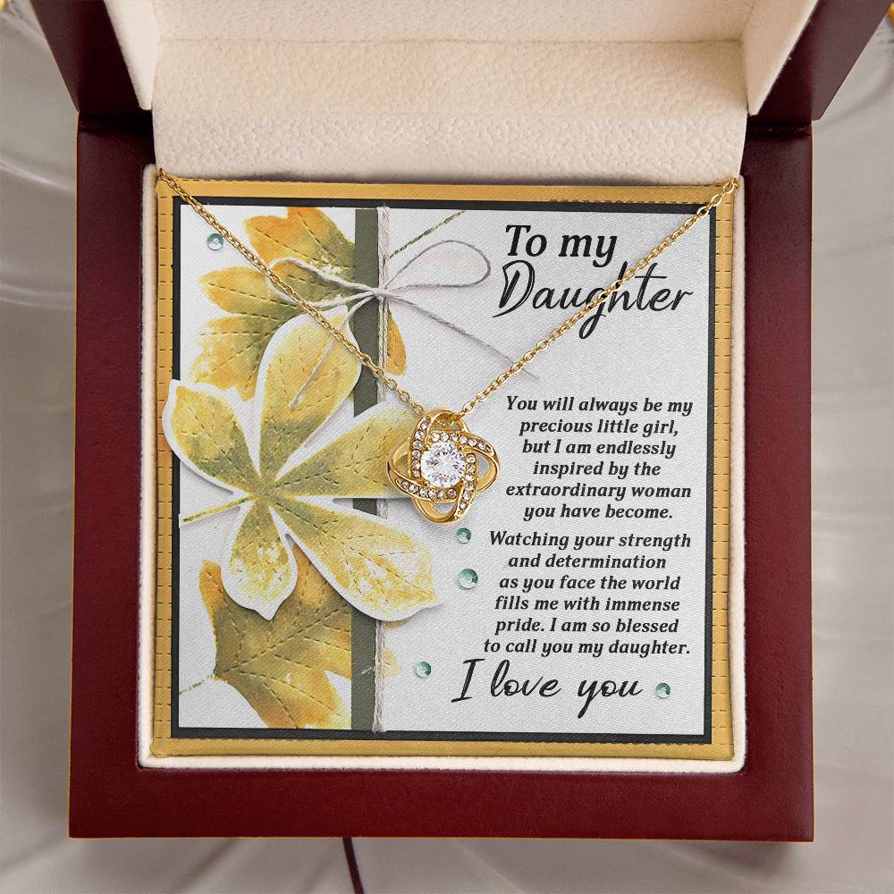To My Daughter Necklace From Dad, Gifts For Daughter, Daughter Jewelry From Mom