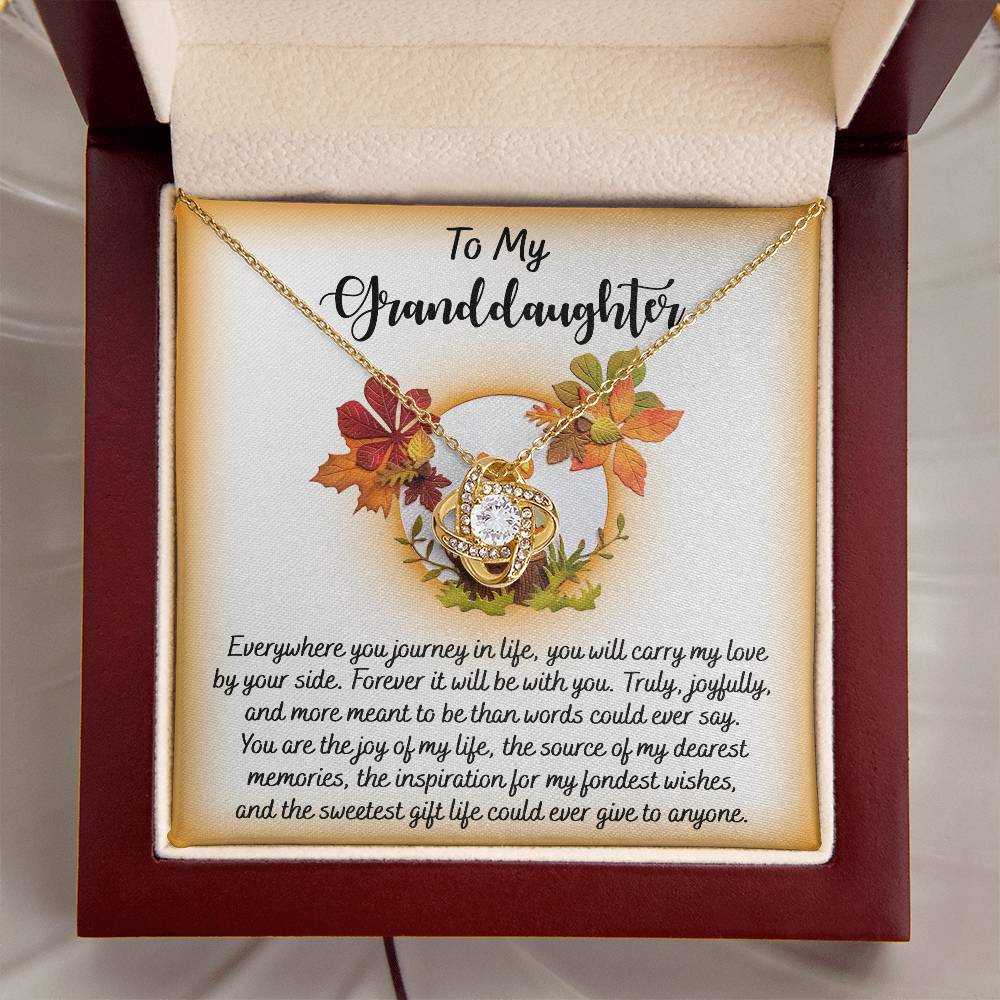 To My Granddaughter Necklace, Grandmother Granddaughter Gifts, Granddaughter Necklace From Grandparents, Christmas Gifts For Granddaughter