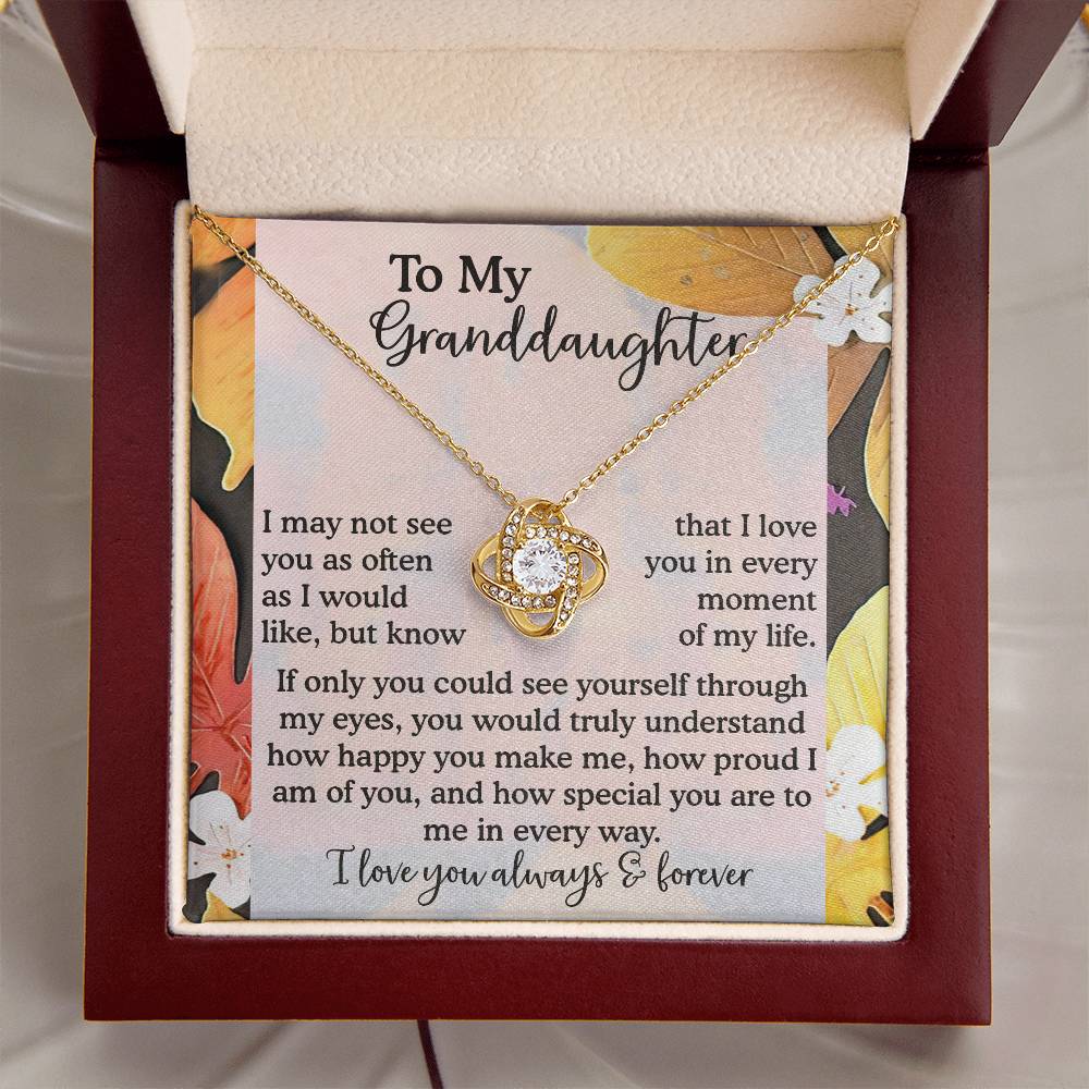 To My Granddaughter Necklace, Necklaces For Granddaughters, Granddaughter Valentine Gift, Gifts For 18 Year Old Granddaughter, Granddaughter From Grandpa