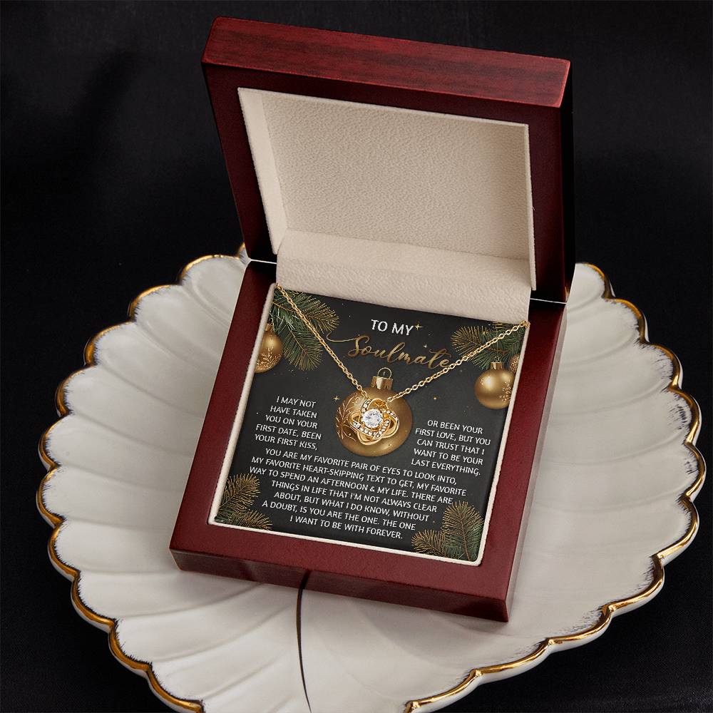 To My Soulmate Necklace, Wife Christmas Gift, Best Christmas Gifts For My Wife, Funny Christmas Gift For Wife