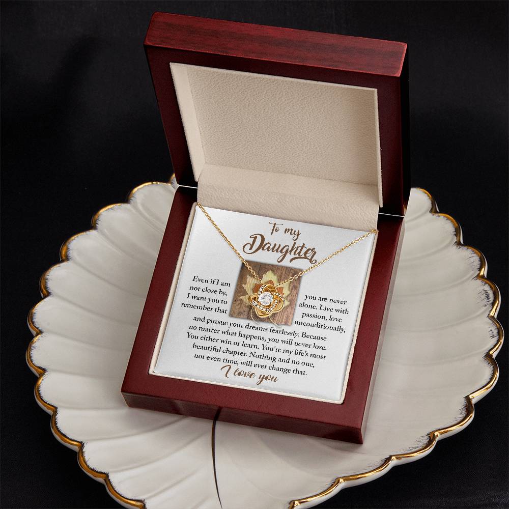 To My Daughter Necklace From Mom, Gifts For Daughter From Dad, To My Daughter Necklace Love Dad