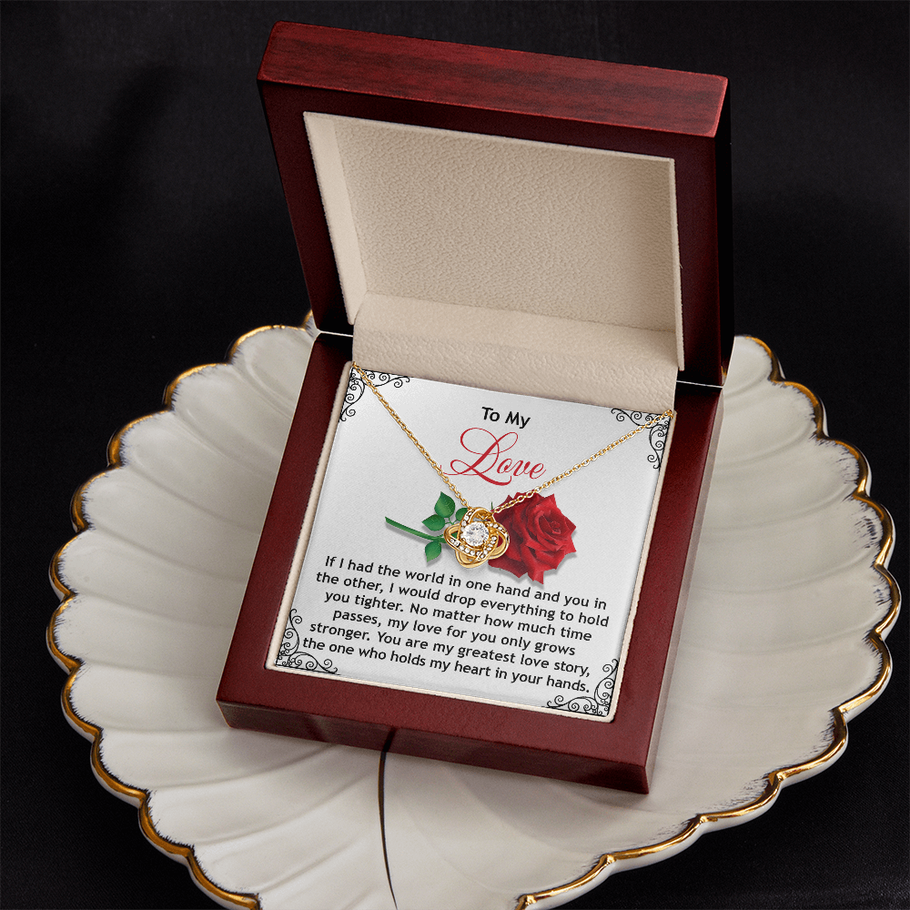To My Love Necklace, Valentine Gift For Wife, Valentine's Necklace For Her, Valentine Gift For Wife From Husband, Necklace For My Girlfriend