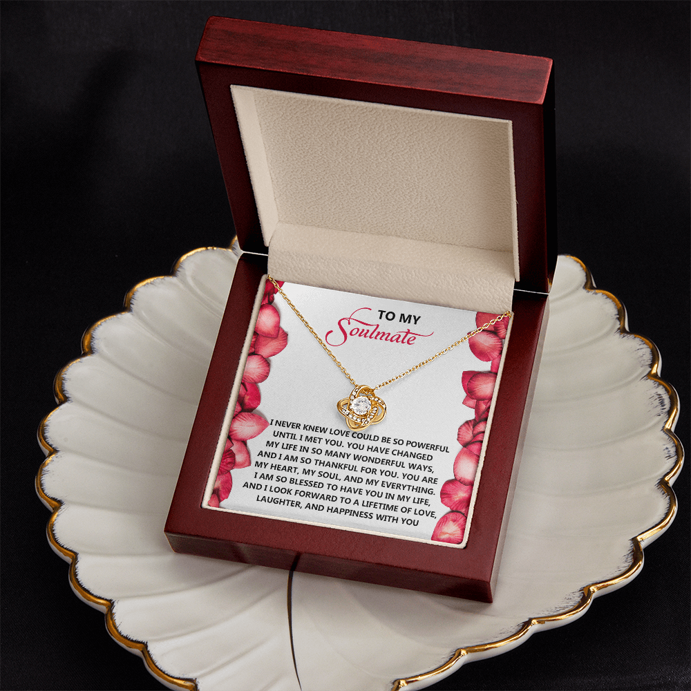 To My Soulmate Necklace, Necklace For Valentine's Day, Valentine Gifts For Her, Valentine's Gifts For Women, Valentine Gifts For Wife