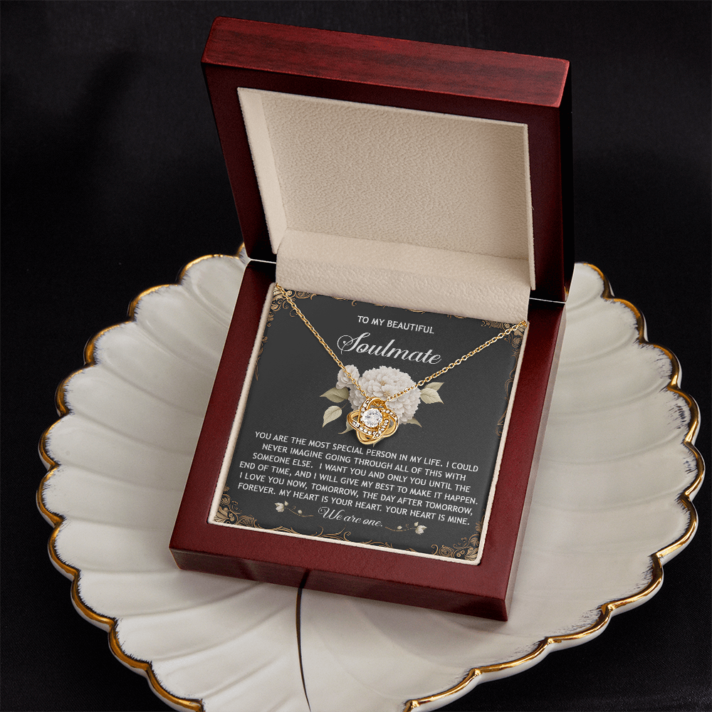 To My Beautiful Soulmate Necklace, San Valentine Gift For Her, Valentine Gifts For Women, Best Valentine Gifts For Her, Valentine's Day For Her