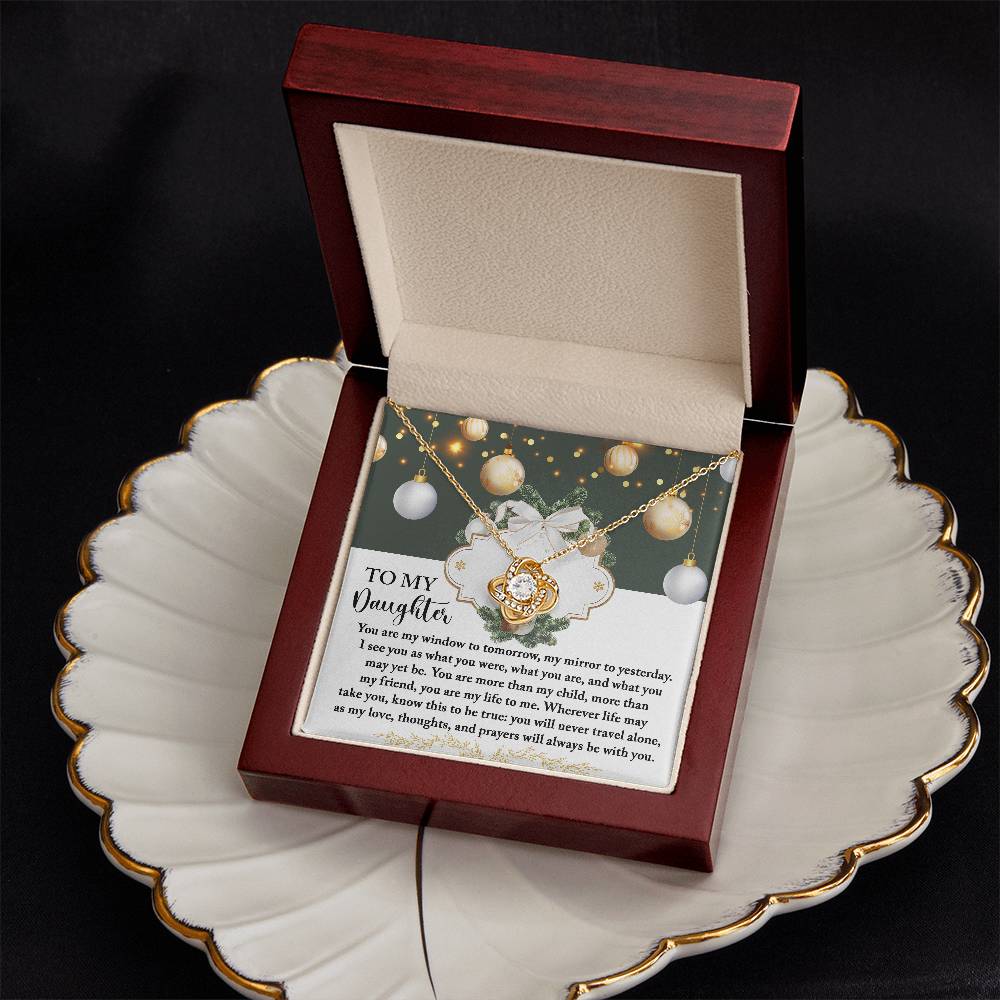 Christmas Gift For Daughter Adult, Christmas Gift From Daughter To Dad, Daughter Necklaces From Mom, To My Lovely Daughter Necklace