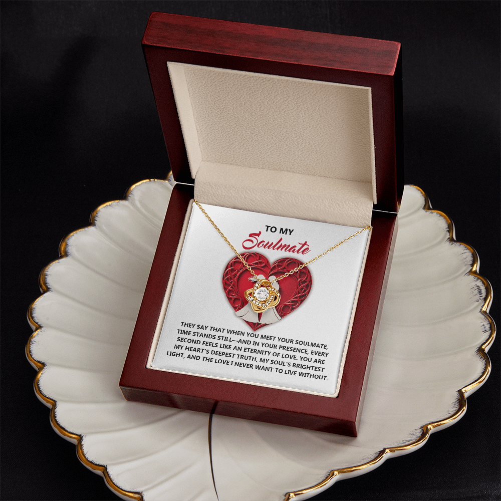 To My Soulmate Necklace, Gifts For Girlfriend Unique, Best Valentine Gift For Wife, Love Necklace For Girlfriend, Valentines Necklace For Girlfriend