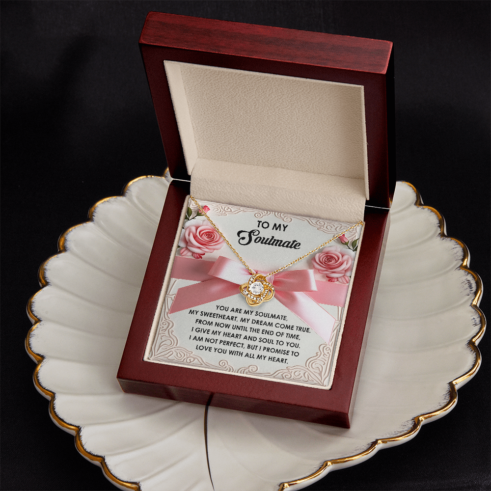To My Soulmate Necklace, Valentine's For Her, Valentine Necklaces For Women, Valentine Day For Wife, Unique Valentine Gifts For Her