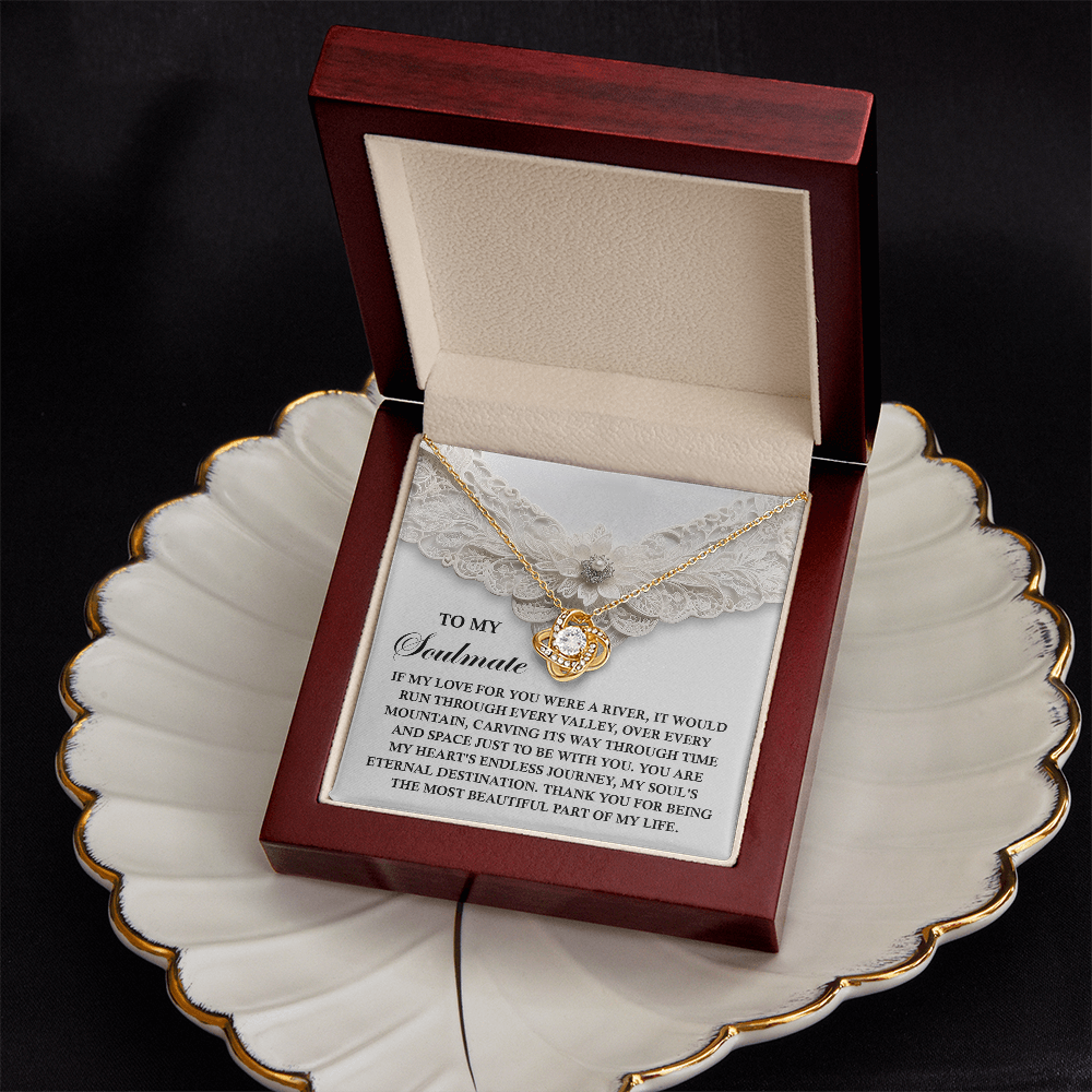 To My Soulmate Necklace, Valentine's Gift For Women, Valentine's Day Gifts, Romantic Valentine's Day Gift, Valentine's Gift For Women