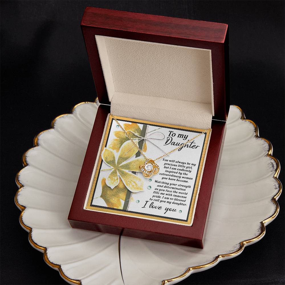 To My Daughter Necklace From Dad, Gifts For Daughter, Daughter Jewelry From Mom