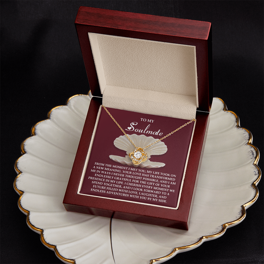 To My Soulmate Necklace, Necklace For Valentine's Day, Valentine Gifts For My Wife, Women's Valentine's Day Gifts, Valentine Gifts For Her
