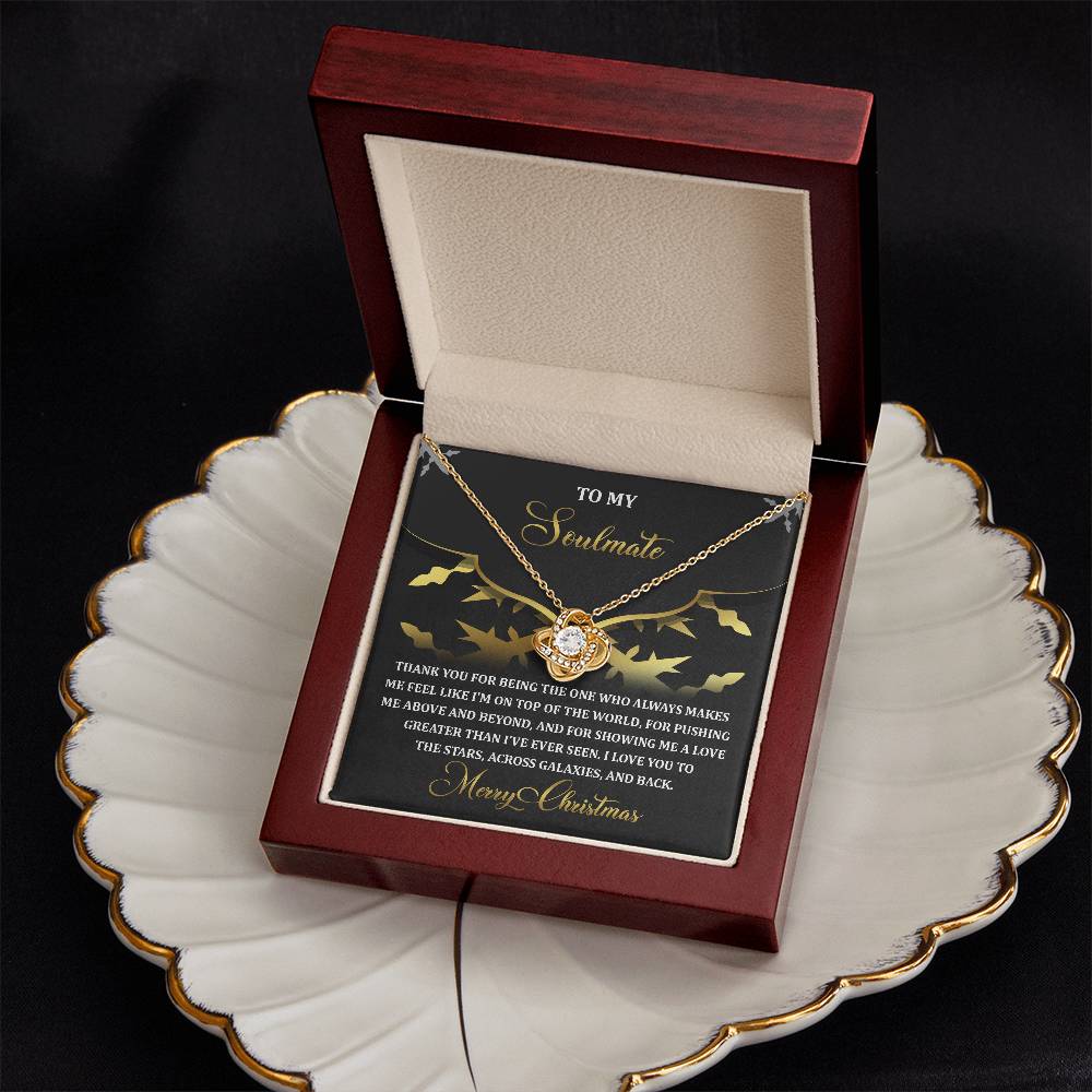 To My Soulmate Necklace, Christmas Gifts For Girlfriend, Christmas Presents For Wife, Soulmate Necklace For Women
