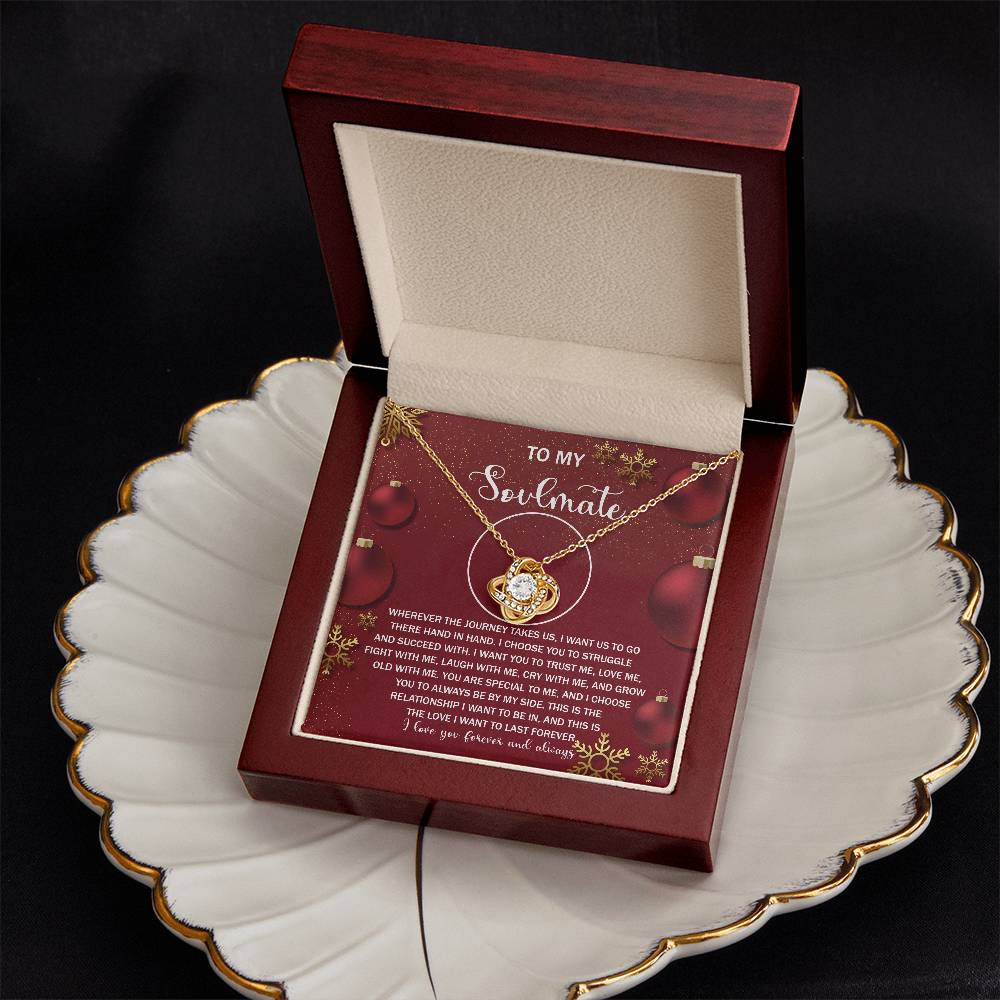 To My Soulmate Necklace, Gifts For Soulmate, Christmas Presents For Girlfriend, Gifts For Husband From Wife Unique Christmas