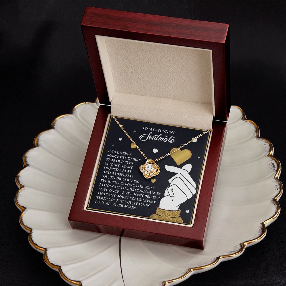 To My Stunning Soulmate Necklace, Valentine Gift For My Wife, Valentine's Gifts For Wife, Valentine Gifts For Her Romantic, Valentine's Day Gifts