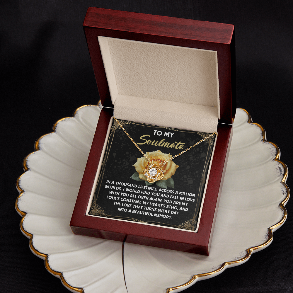 To My Soulmate Necklace, For Girlfriend Birthday Gifts, Unique Valentine Gifts For Her, Women's Valentine's Day Gifts, Best Gifts For A Girlfriend