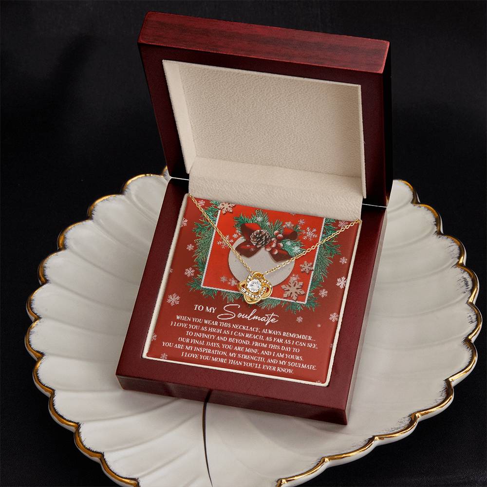 To My Soulmate Necklace, Christmas Gifts For Your Wife, Gifts For My Girlfriend For Christmas, Wife Christmas Gift Ideas