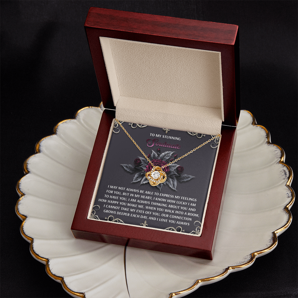 To My Stunning Soulmate Necklace, Cute Necklace For Girlfriend, Soulmate Gifts For Women, Valentine Presents For Womenromantic Stuff For Girlfriend