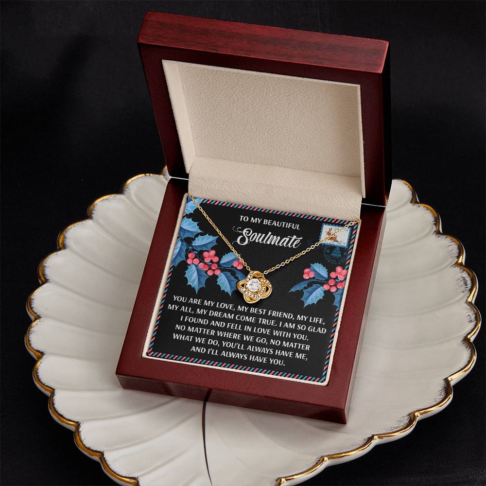 To My Beautiful Soulmate Necklace, Christmas Presents For Women, Christmas Gifts Ideas For Wife, Gifts For Her For Christmas