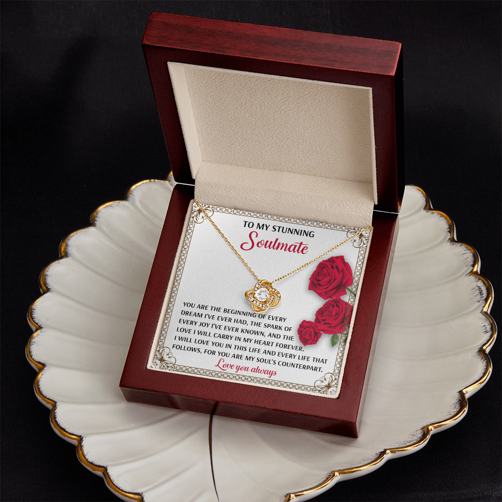 To My Stunning Soulmate Necklace, Best Valentine Gifts For Wife, Naughty Valentine's Gifts For Wife, Valentine Gifts For My Wife, Valentine For Wife